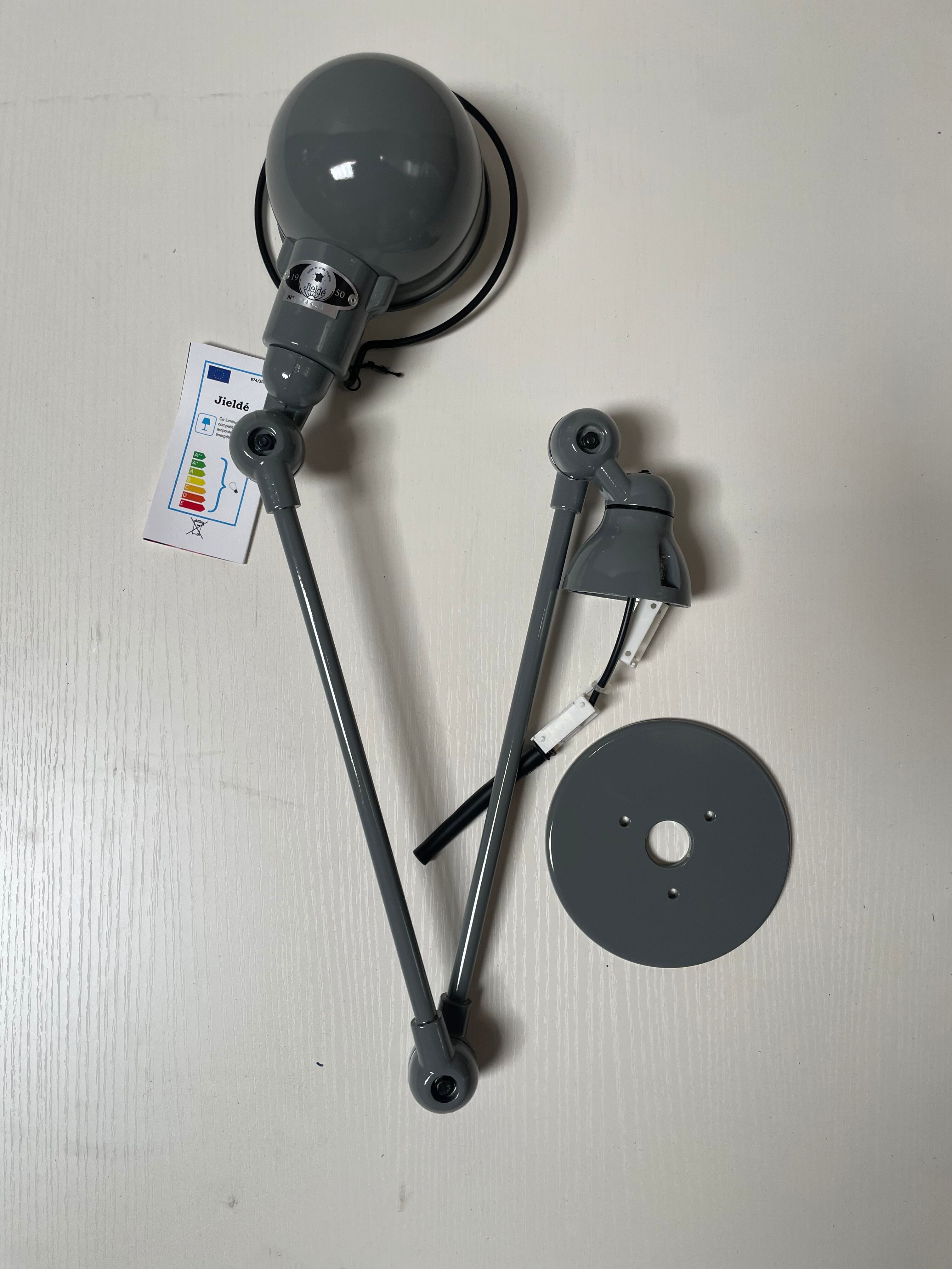 Mouse Grey  Signal SI331 Wall Lamp by Jielde Lamps
